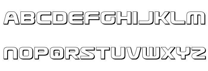 Usuzi 3D Font LOWERCASE