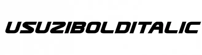 Usuzi Bold Italic  Frei Schriftart Herunterladen
