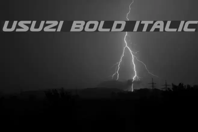 Usuzi Bold Italic examples