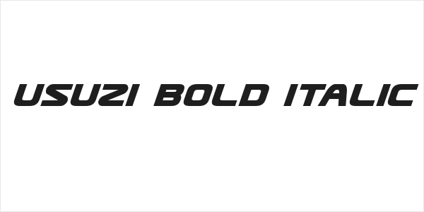 Usuzi Bold Italic Logo