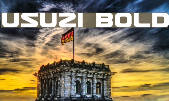 Usuzi Bold Font examples