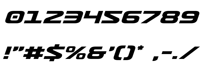 Usuzi Expanded Italic Font OTHER CHARS