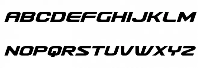 Usuzi Expanded Italic Schriftart Groß