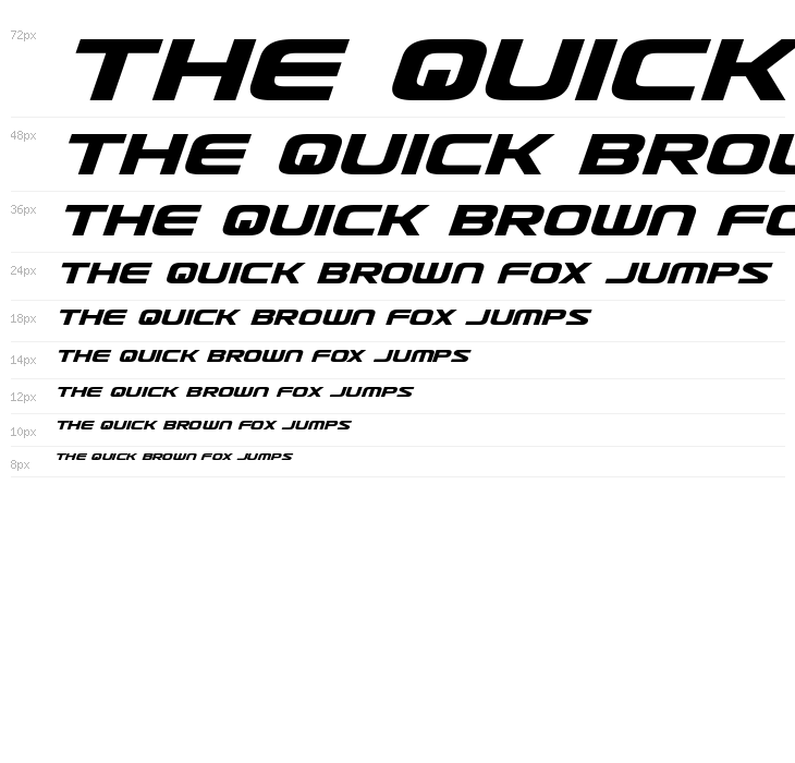 Usuzi Expanded Italic Waterfall