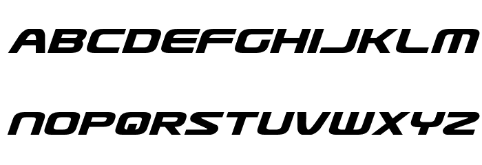 Usuzi Expanded Italic Font LOWERCASE