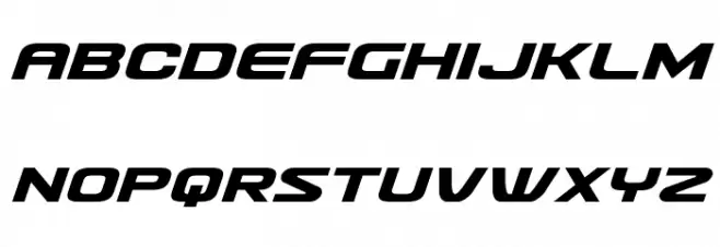 Usuzi Expanded Italic خط أحرف كبيرة