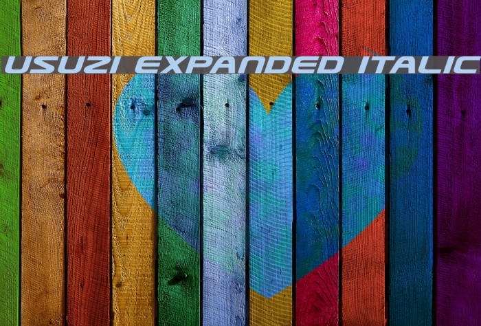 Usuzi Expanded Italic Font examples