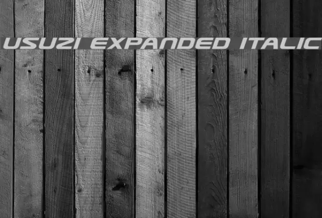 Usuzi Expanded Italic examples