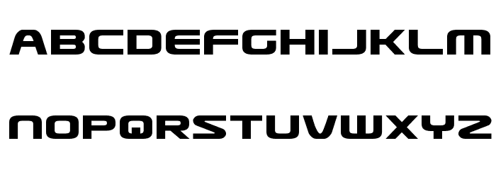 Usuzi Expanded Font LOWERCASE