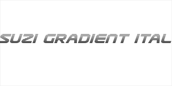 Usuzi Gradient Italic Logo