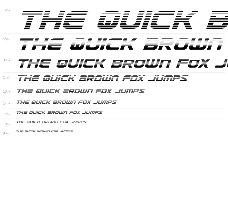 Usuzi Gradient Italic Waterfall