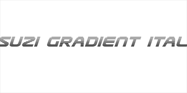 Usuzi Gradient Italic Logo