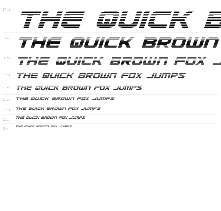 Usuzi Gradient Italic Waterfall