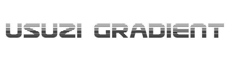 Usuzi Gradient Font