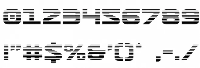 Usuzi Gradient Font OTHER CHARS