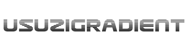 Usuzi Gradient  font caratteri gratis