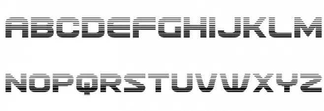 Usuzi Gradient Schriftart Groß