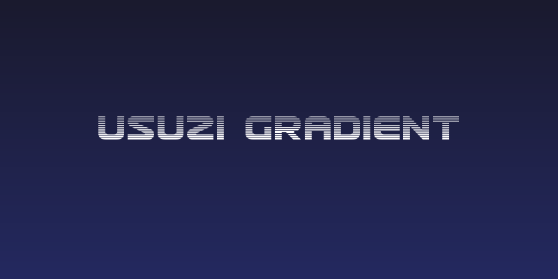 Usuzi Gradient Social Header