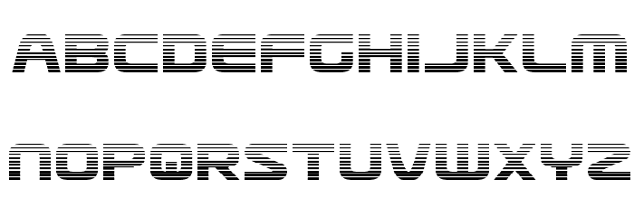 Usuzi Gradient Font LOWERCASE