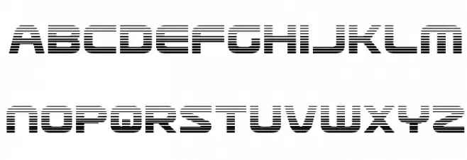 Usuzi Gradient Font Litere mici