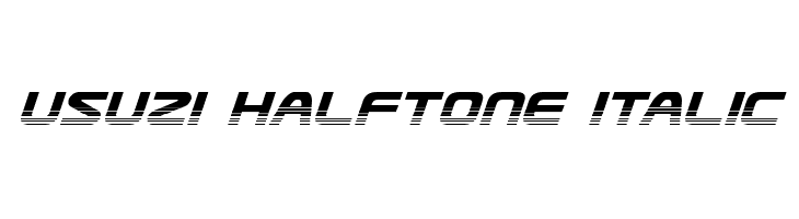 Usuzi Halftone Italic لخطوط تنزيل