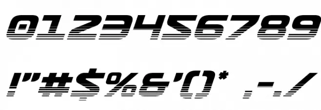 Usuzi Halftone Italic Font OTHER CHARS