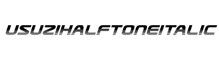Usuzi Halftone Italic  Fuentes Gratis Descargar