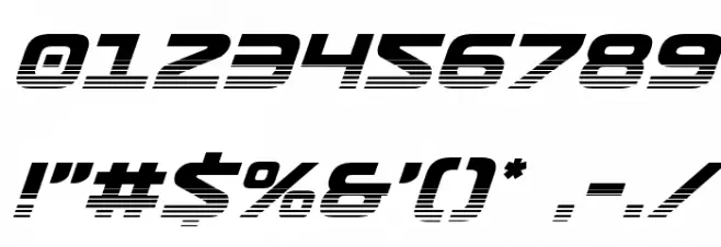 Usuzi Halftone Italic Font OTHER CHARS