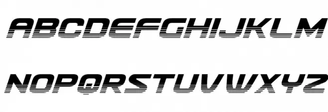 Usuzi Halftone Italic Schriftart Groß