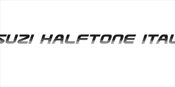 Usuzi Halftone Italic Logo