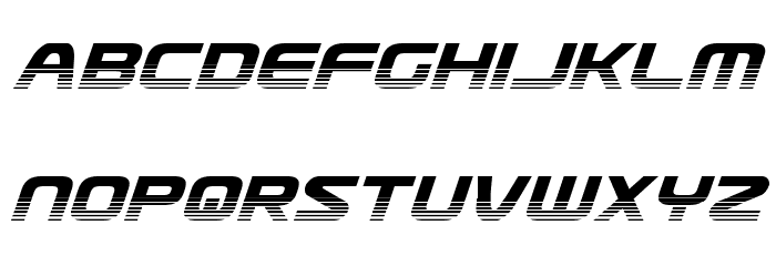 Usuzi Halftone Italic Font LOWERCASE