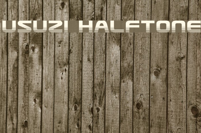 Usuzi Halftone Font examples
