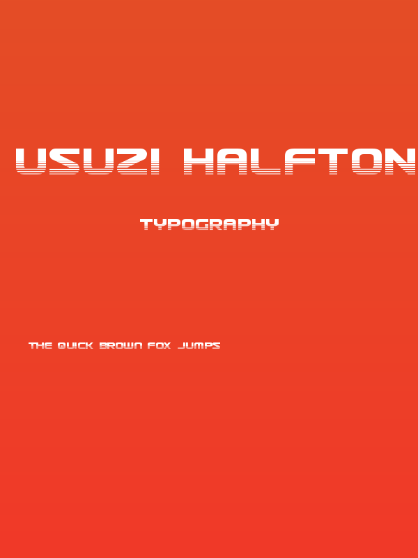 Usuzi Halftone Poster