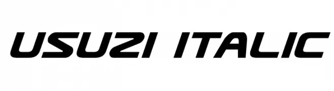 Usuzi Italic  フリーフォントのダウンロード