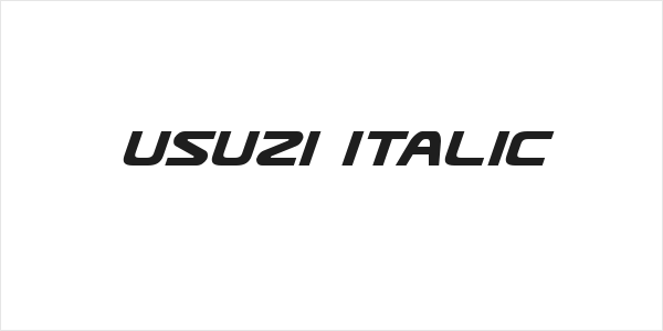 Usuzi Italic Logo