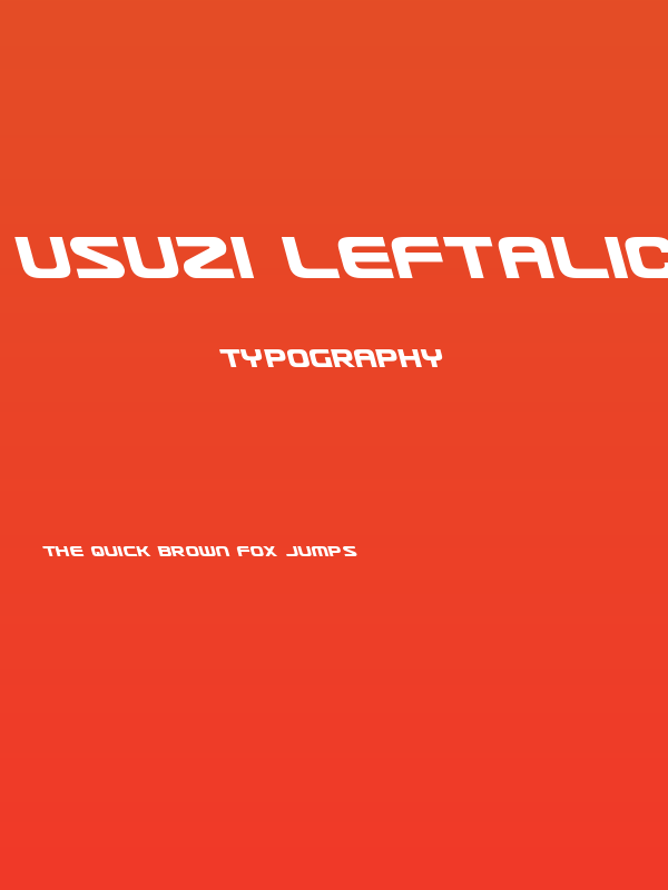 Usuzi Leftalic Poster