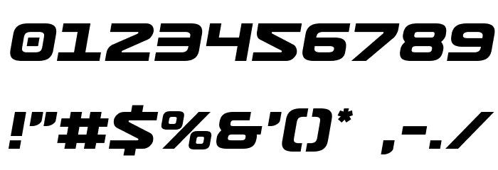 Usuzi Semi-Italic Font OTHER CHARS