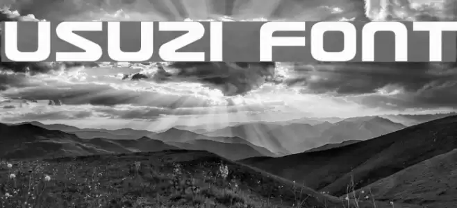 Usuzi Font examples