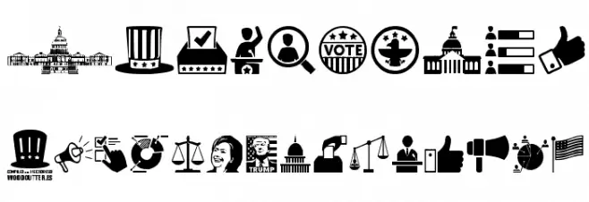 us election Font OTHER CHARS