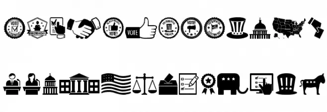 us election 字体 小写