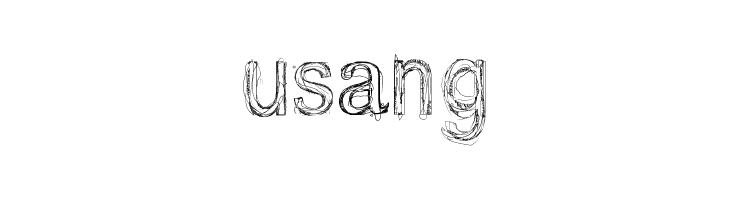 usang  免费字体下载