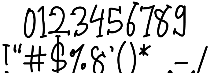 ushsheup Font OTHER CHARS