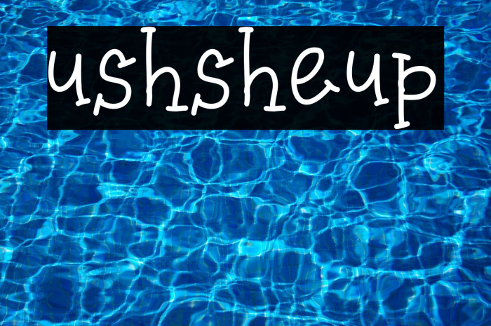 ushsheup Font examples