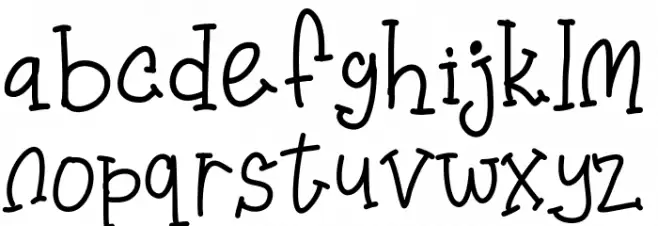 ushsheup फ़ॉन्ट लोअरकेस