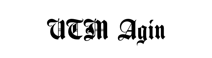 UTM Agin Font