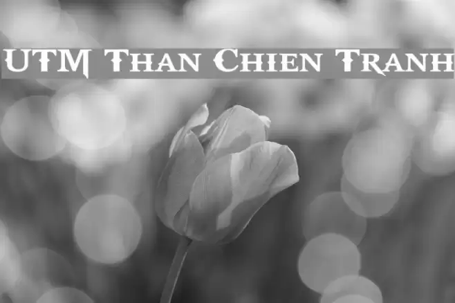 UTM Than Chien Tranh Шрифта examples