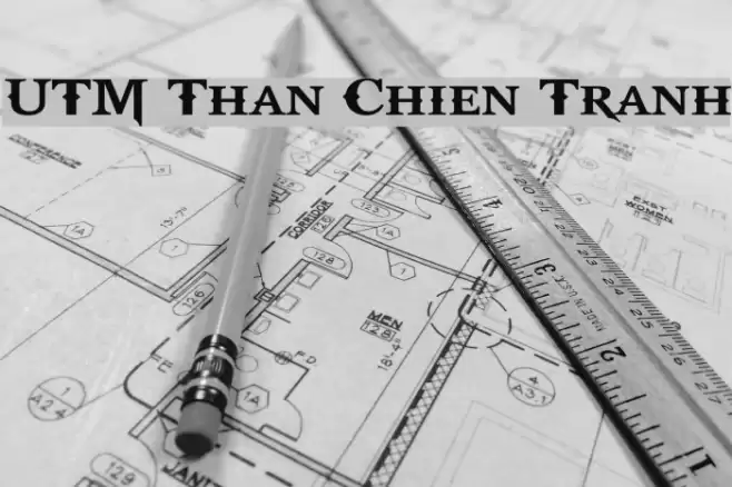 UTM Than Chien Tranh Шрифта examples