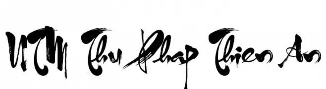 UTM ThuPhap Thien An  Free Fonts Download