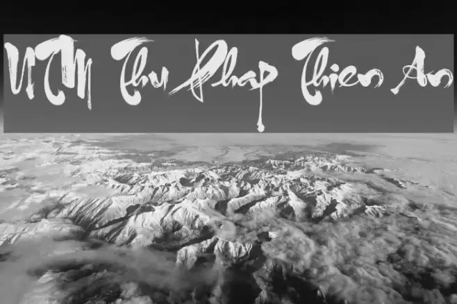 UTM ThuPhap Thien An Font examples