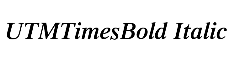 UTMTimesBold Italic Font